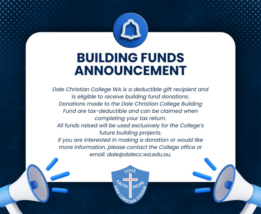BUILDING FUNDS ANNOUNCEMENT[42]